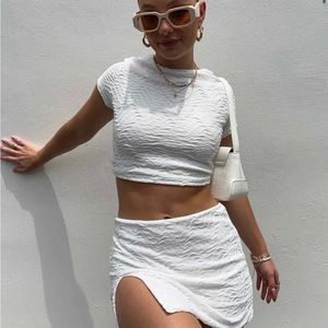 White Short Sleeve Baby Tee